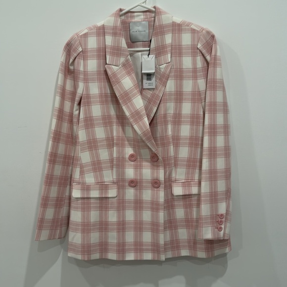 Elie Tahari NWT Pink Amelia Plaid Blazer 💕 - Picture 3 of 10